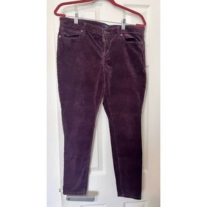 Gap Sz 12 Purple Skinny Corduroy Jeans